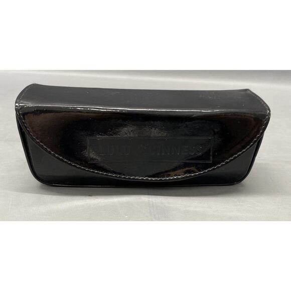 Lulu Guinness Designer Black Black White Cat Eye Sunglasses With Case main image 6